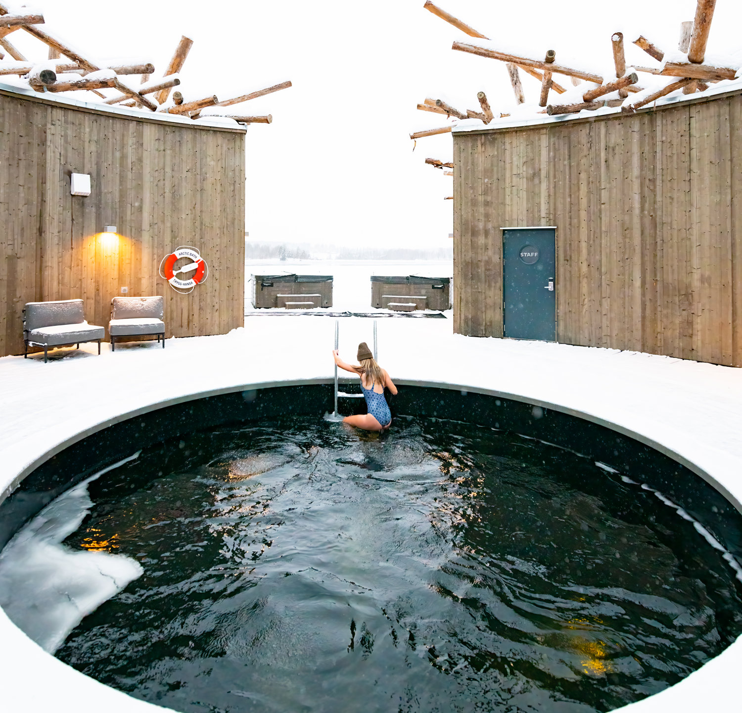 Outdoor wellness experience at a spa hotel in Sweden